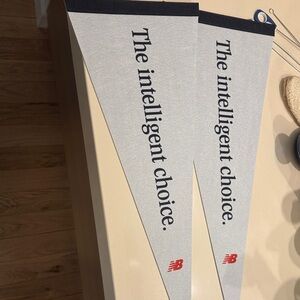 New Balance Gray and Black Pennant Flags